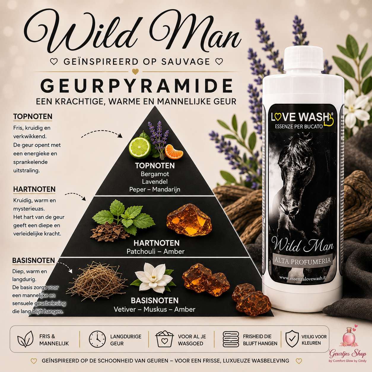Love Wash Wild Man – Geïnspireerd op Sauvage