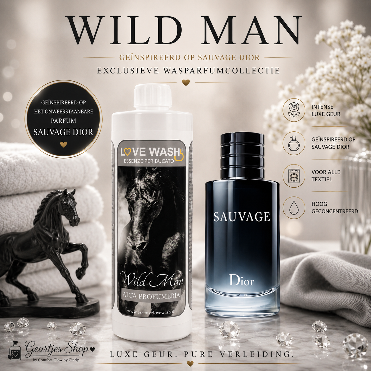 Love Wash Wild Man – Geïnspireerd op Sauvage